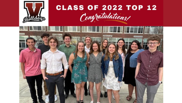 Top 12 students in the class of 2022