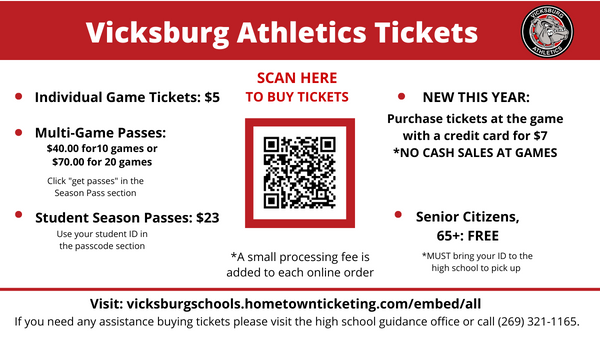 VCS Athletics Tickets