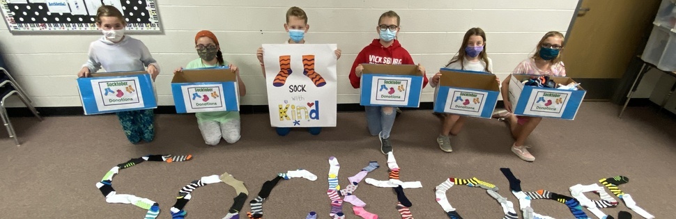 Indian Lake students collect socks for those in need during Socktober
